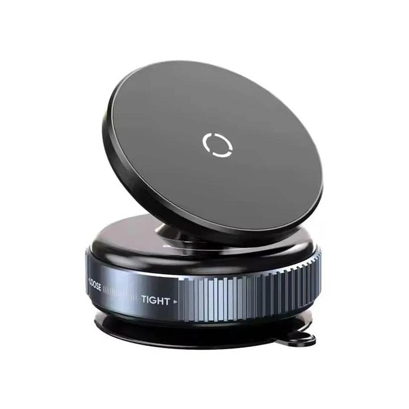 Magnetic Vacuum Phone Holder – 360° Foldable Mount for Car, Mirror & Desk