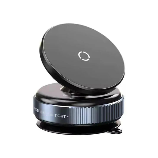 Magnetic Vacuum Phone Holder – 360° Foldable Mount for Car, Mirror & Desk